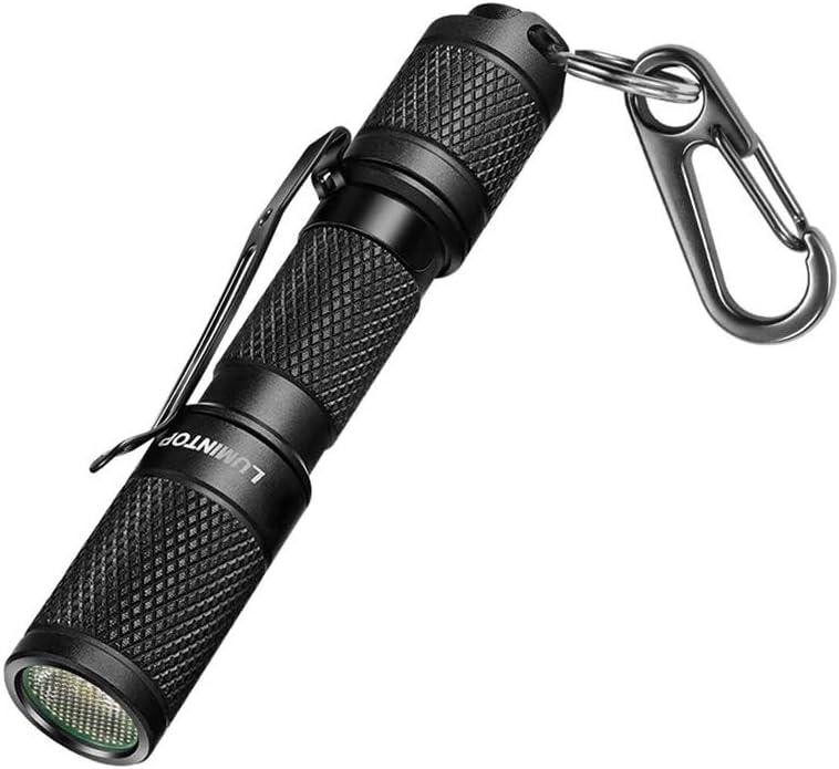 LUMINTOP Tool AAA Waterproof Flashlight, 130 Lumens, IPX-8, TIR Lens, 3 Output Modes, Memory Function, Battery Powered (Black)