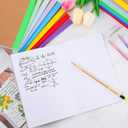 Yihurlm 16 Pack Composition Notebooks Bulk,A5 Kraft Notebooks 60 Pages,Lined Pages Travel Journals with Rainbow Spines,Composition Notebook Wide Ruled for School Office Home,8.3 X 5.5 in, 8 Colors