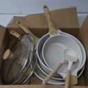 SENSARTE Ceramic Cookware Set, Pots and Pans Set Non stick, 14-Piece Induction Cookware, Non toxic Healthy Non Stick Kitchen Cooking Set, with Frying Pans Set, PFAS PTFE PFOA PFOS Free (Large)