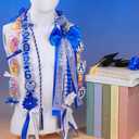 Graduation Leis Class of 2026, Graduation Lei 2026 with Honor Cord, Double Braided Ribbon Graduation Leis Gift Party Supplies for Women Men Students