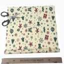 Organic Beeswax Wraps for Food-12 x 40" Reusable Beeswax Wraps Roll for Food Preservation & Storage Eco-Friendly Food Wraps Sustainable Food Storage Wraps for Cheese, Sandwich, Bread (Xmas) (Christmas)