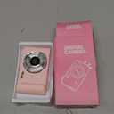 Digital Camera 4K for Kids: 48MP Pink Camera for Teens Photography - Christmas Birthday Gifts for Girls - 16X Zoom Shoot for Vlogging - Compact Camera for 6 7 8 9 10 Years Old- Toys for Toddler