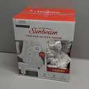 Berkshire Life Heated Throw - 50 in X 60 in Electric Blanket - EZ Touch Button - 4 Heat Settings - Machine Washable - Extra Long Cord - Reversable White Luxe Faux Fur to Color - Grey