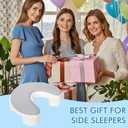 Side Sleeper Pillow for Adults, Ergonomic Memory Foam Pillow with Arm Hole for Neck, Rotator Cuff & Shoulder Pain Relief, Knee Pillow Between Legs, Shoulder Pillow Ideal for Left & Right Side Sleeper, Gray