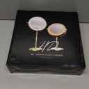 Lighted Makeup Mirror, 5000 mAh Rechargeable Double Sided Magnifying Vanity Mirror with 3 Colors, 1x/20x, 360 Rotation , Brightness Adjustable lighted mirror with magnification, Antique Bronze