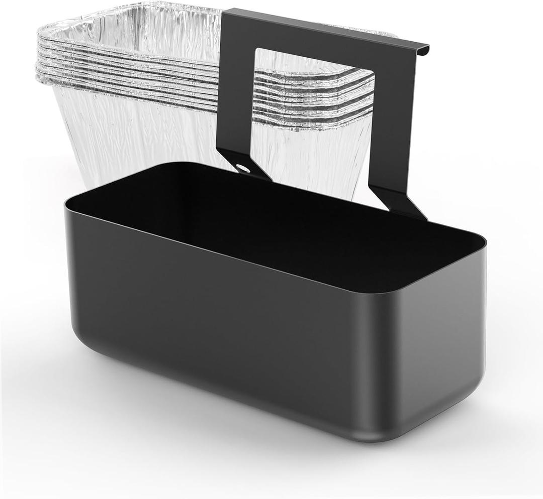 Grease Cup with 10 Pack Disposable Aluminum Foil Liners for Blackstone 17 22 28 36 inch Griddles, Drip Catcher Pan Grill Collection Pan for Blackstone Flat Top Griddle