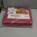 ZOBER Large Christmas Ornament Storage Box - Stores 54 4" Large Ornaments, With Dividers - Ornament Organizer Storage Box, Durable Christmas Containers Holder, Dual Zipper - Red