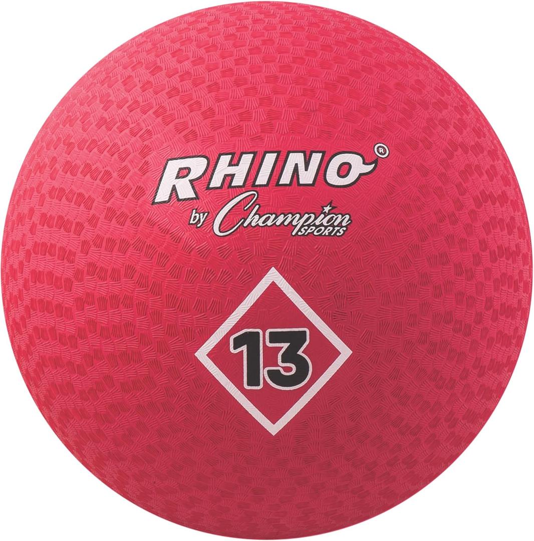 Champion Sports Playground Ball (Red, 13-Inch)