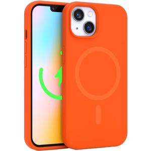 FELONY CASE - Stylish Neon Orange Phone Cover for iPhone 15, Compatible with MagSafe - 360 Shockproof Protective Cases Designed for Apple iPhone 15