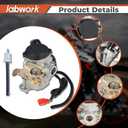labwork Carburetor Replacement for 139QMB 139QMA Scooter Moped Engine Carb Replacement for GY6 50cc 100cc 20mm Big Bore