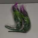 Bird Fiy Artificial Plants Flowers Fake Outdoor UV Resistant Plants Faux Plastic Greenery Shrubs Indoor Outside for Home Decor 4Pcs