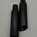 LCGP 2 Pcs 2.5" Inlet Exhaust Tips,2.5" Inlet x 4" Outlet x 17" Overall Length, Weld On, Universal Stainless Steel Black Diesel Exhaust Tailpipe