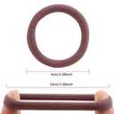 Bessrung 100 Pcs Thick Seamless Hair Ties, Ponytail Holders, Pink, No Damage for Thick Hair, Valentine's Day Gifts