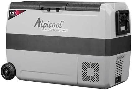 Alpicool LGT50 Dual Temperature Control 12 Volt Refrigerator 53 Quart Portable Car Fridge Freezer (-4°F~68°F) for Truck, RV, Boat, Camping and Travel