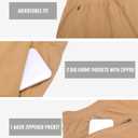 Cosmolle Men's 7" Quick Dry Stretch Hiking Shorts for Running Fishing and Outdoor Adventure with Multi Pockets (S)