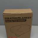 Electric Heated Blanket Full Size 72x84 Inch - Super Soft Flannel, 10 Heat Settings, 1-12H Auto Shut Off, Machine Washable, Easy Controller, Perfect for Winter Warmth - Charcoal Gray