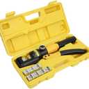 8 Tons Hydraulic Wire & Cable Terminal Block Terminal Fine Manual 8t Hydraulic Clamp Crimping Tool Crimping Tool 16 Dies 4-70mm