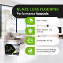 SPMG Self-Leveling Epoxy Floor Paint, High-Gloss Marble Effect, Quick-Dry, Wear-Resistant, Anti-Slip Coating for Indoor and Outdoor cement tile wood garage Floors，60 Sq Ft epoxy sand self leveling paint, 320 Fl Oz