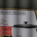 BLACK+DECKER 6-Cup Rice Cooker, RC506, 3-cup Uncooked Rice, Steaming Basket, Removable Non-Stick Bowl, One Touch
