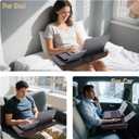 ASIEIT New Laptop Lap Desks for Adults, Fits Up to 17.3" Laptops, Portable Laptop Desk for Bed, Multi-Functional Bed Desk with Mouse Pad, Cushion, Phone Holder & Handle, Lap Stand for Bed, Couch, Car