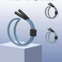 2 x 3 Pack Eye Glasses Strap Sunglasses Eyeglasses Holder for Men Women Kid Eyewear Rope String Keeper Lanyard Retainer (Black & Blue & Green)