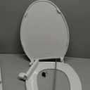 KOHLER 4636-RL-0 Cachet ReadyLatch Elongated Toilet Seat, Quiet-Close Lid, Contoured Seat, Grip-Tight Bumpers and Installation Hardware, White, 18.04"L x 14.18"W