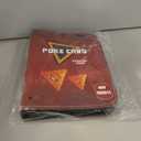 Trading Card Binder Album, 400 Pockets, 50 Removable Sleeves, 3-Ring Zipper, 4-Pocket Pages (Red 400)