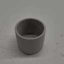 Ekirlin 3.5 in Plant Pot Indoor - Grey Cement Planters with Drain Hole, Removable Rubber Stopper, Non-Slip Soft Pad - Concrete Planter for Most Indoor Plants and Flowers (A1.gray)