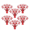 Hoteam 6 Pcs Metallic Graduate Cap Gleam Table Centerpiece Party Supplies Graduation Party Decorations 2025 Graduation Cap Decorations for College High School Congrats Grad(Black)