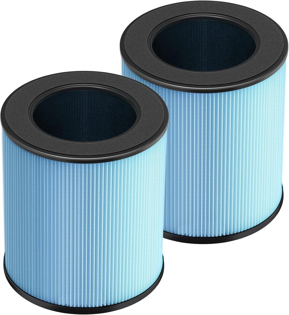 2 Pack MK03 Air Filter Replacement for MK03 Air Purifier, 4-in-1 HEPA Filter for POMORON MJ003H Air Cleaner, Replace Part MG03JHLX/DH-JH03/MJ003H-RF