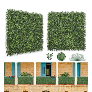 Bybeton Artificial Boxwood Panels,24"x 16" (24pc) 4-Layer Leaves UV-Anti Greenery Grass Wall Backdrop for Indoor Outdoor Privacy Protected and Garden, Balcony,Privacy Fence Screen Decor