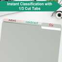 2 x 18 Pack Colored File Folders,1/3-Cut Tab,Letter Size,Durable Paper Folders,Office Supplies(4281U)
