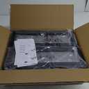 CD Storage Rack with Drawer, 5-Tier DVD Organizer Shelf w/Adjustable Book Stoppers, Media Storage Rack for CD/DVD, Books & Games, Ideal for Living Room & Home Office  15.7x11.8x56.5Inches (Black)