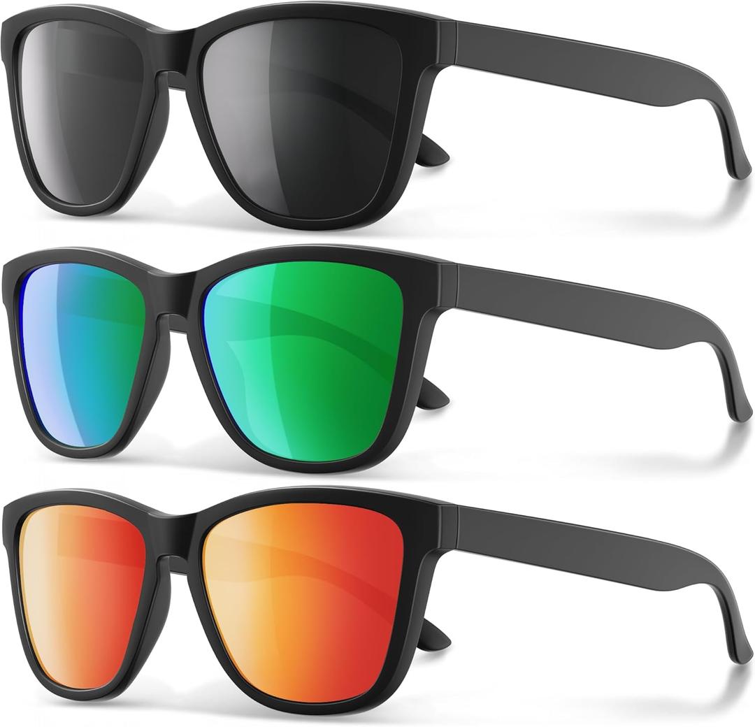 Polarized Sunglasses for Men and Women - Classic Fashion Sun Glasses Shades for Driving, Outdoor Sports, and Daily Wear UV400 Protection