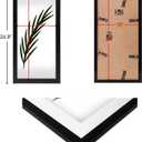 NAOKBOEE 10x24 Picture Frame in Black, Photo Frames with Plexiglass, Horizontal and Vertical Formats for Wall Mounting