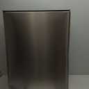 SIMPLI-MAGIC 50 Liter / 13.2 Gallon Soft-Close, Smudge Resistant Trash Can with Foot Pedal and Built in Filter- Stainless Steel, Sleek Finish (Silver)