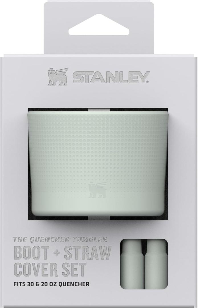 STANLEY Quencher Boot and Straw Cover Cap | Anti-Slip Silicone Protector for Tumbler with Handle | Accessory Set for Stainless Steel Drinking Cup | BPA-Free (Mist)