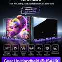 JSAUX Obsidian AR Tempered Glass Screen Protector for Switch 2 with Easy-Install Guide Frame, High Transparency AR Coating, 9H+ Hardness, Bubble Free, Anti Fingerprint, Shatter Resistant 1 Pack