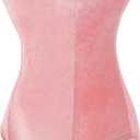 Drofe Bunny Costume Women Bunny Girl Senpai Cosplay Anime Role Costume Bodysuit Set (Pink, XL)