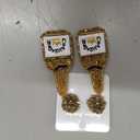 Beaded Earrings Champagne Bottle Drop Dangle Earrings Handmade Champagne Earrings Fashion Jewelry