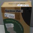 Gardner Pet 2.2 Gallon Automatic Dog Water Bowl Dispenser 8.5L Gravity Water Feeder with Stainless Steel Bowl & Maifan Stone Filter, BPA-Free for for Cats and Dogs (Black, 2.2 Gallon)