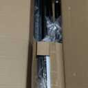 Modern Black Curtain Rods Set, 48-84 Inches Adjustable, Heavy Duty 1 Inch Diameter, Decorative Finials, 2 Pack, for Windows, Outdoor, Farmhouse, Bedroom, Kitchen, Living Room