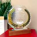 Graduation Gifts for Him Her, 2025 Grad Gifts,Laser Engraved Crystal Keepsakes, Class of 2025 High School College Graduation Gift for Women Men Female Masters Degree