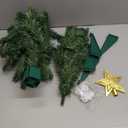 Small Christmas Tree with Lights,30inch Artificial Christmas Tree with 50 LED Lights, Treetop Star, Cartoon Small Pendant, DIY Best Choice, Tabletop Christmas Tree, Christmas Decorations