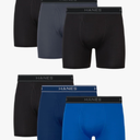 Hanes Men's Underwear Boxer Pack, Performance Stretch Underwear, Moisture-wicking Boxer for Men, 6-pack, Size Small
