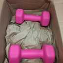 Balelinko Home Gym Equipment Workouts Strength Training Weight Loss Pilates Weights Yoga Sets Free Weights for Women, Men, Seniors and Youth, 10LB Pink, Pair