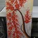 YaSheng Art -Large 3D Textured Framed Abstract Floral Oil Painting ,Wall Art for Living Room,hand painted Canvas Wall Art, Bedroom Wall Art Decor, 3D Red Floral Artwork, Modern Home Wall Decor 60x24inch (YS0012)