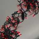 Christmas Lights Indoor Outdoor, 2PACK 13FT 50-count Lights Incandescent Mini Halloween String Light, 120V UL Certified Green Wire Lights for Xmas Tree, Patio, Holiday, Party, Home, Garden Decor, Red