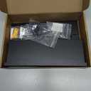 Key Holder for Wall, Decorative Key and Mail Holder with Shelf Has Large Hooks for Bags, Coats, Umbrella  Paulownia Wood Key Hanger with Mounting Hardware (9.8W x 6.7H x 4.2D) (Black)