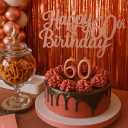 60th Birthday Decorations for Women  Rose Gold Party Kit with Tiara, Sash, Balloons, Banner, Cake Topper  Gift Set for Her Special Day